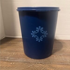Vintage Tupperware Blue Storage Container